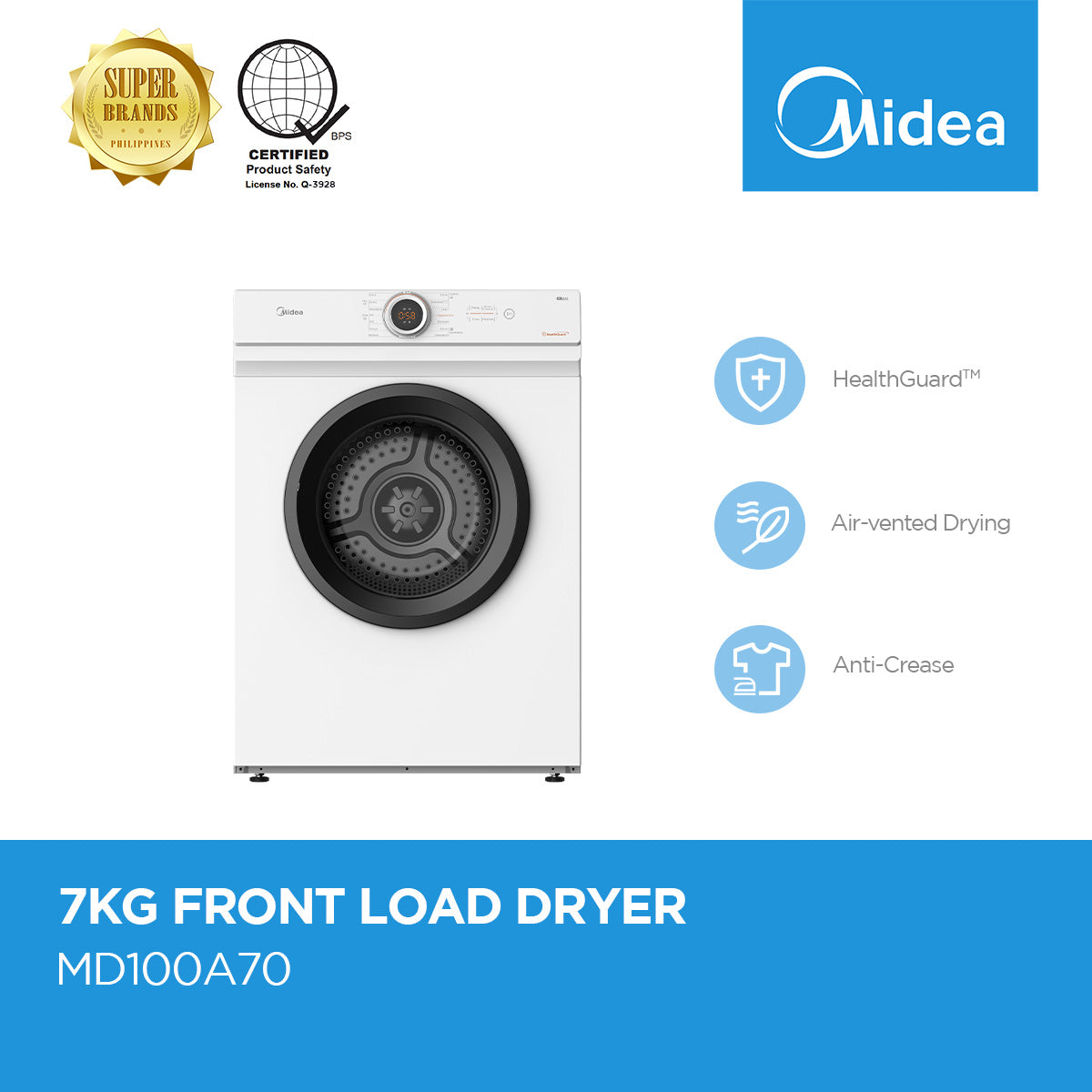 Midea Front Load Dryer 7Kg