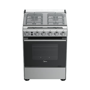 MIDEA 60cm 4Gas ( Inox Silver)