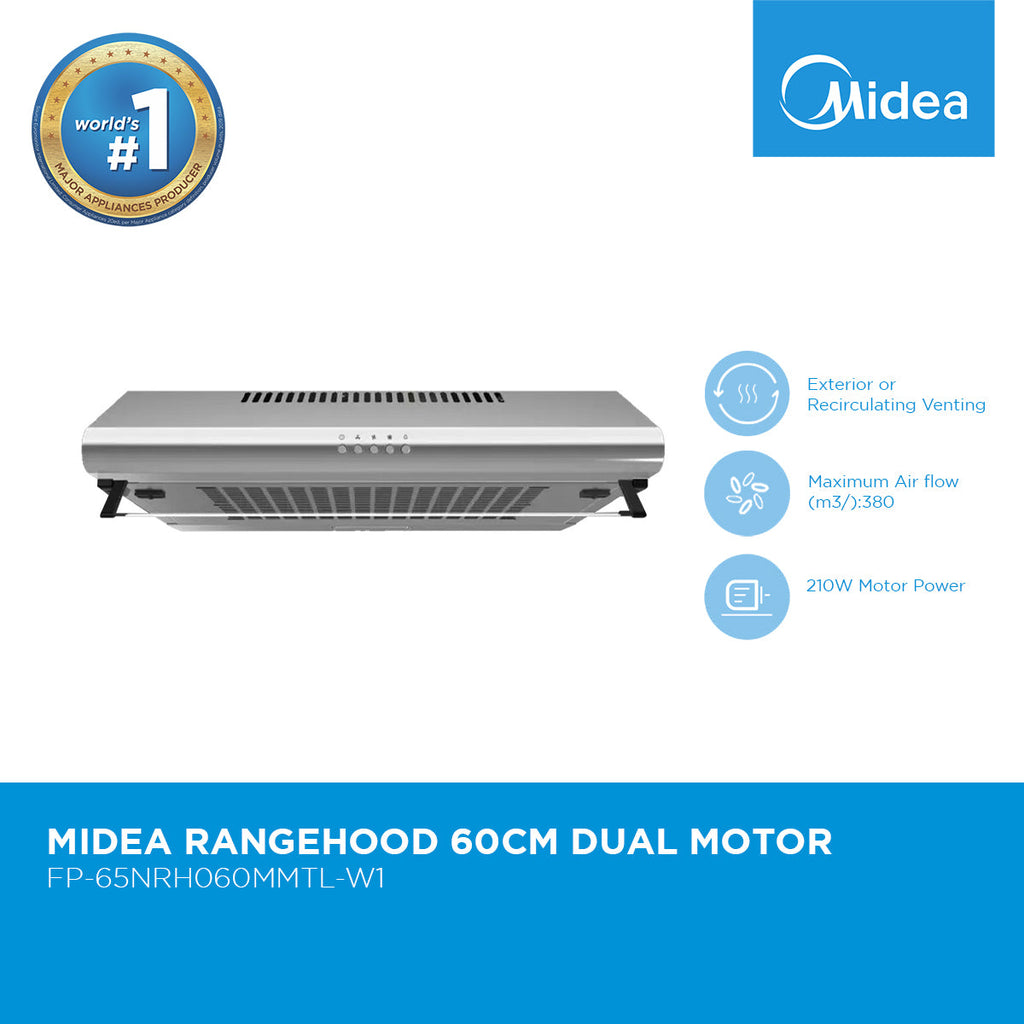 Midea Range Hood Dual Motor Slim Series  60cm