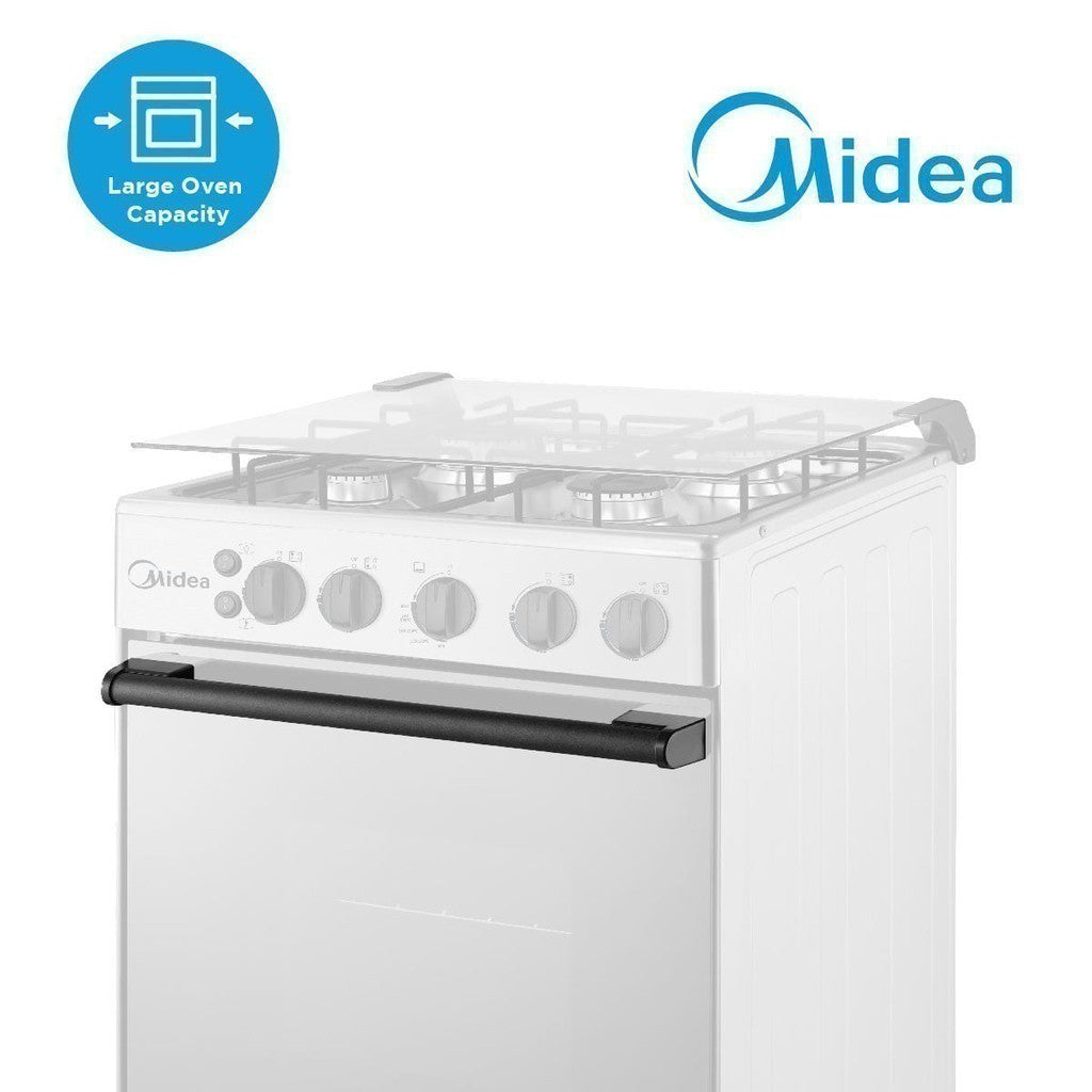 Midea 50cm Stainless Steel Gas Range (4 Gas Burners)